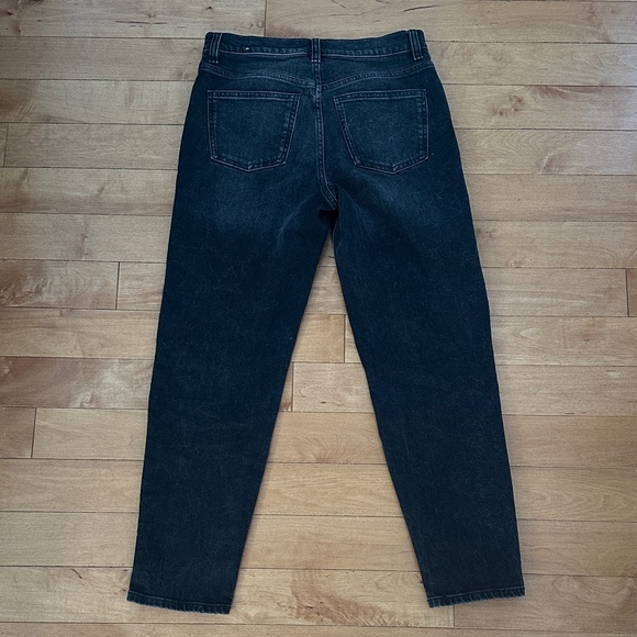 Mango Newmom Classic Black Faded Women's Jeans - Picture 4 of 4